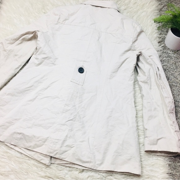 LOFT ANN TALYLOR TRENCH COAT KAKHI SIZE 10 - Picture 6 of 15